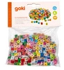 Kosteczki z literkami do nawlekania, 325 sztuk, goki