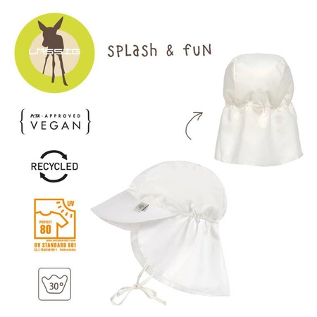 Lassig Czapka przeciwsłoneczna z daszkiem i osłoną karku UV80 Splash & Fun nature, rozm. 46/49