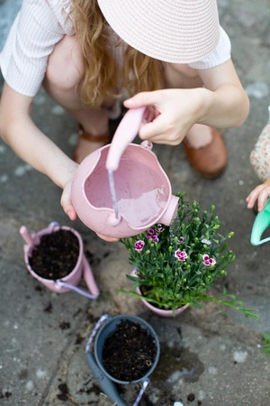 Silikonowe Wiaderko z łopatką Scrunch - Pudrowy Róż