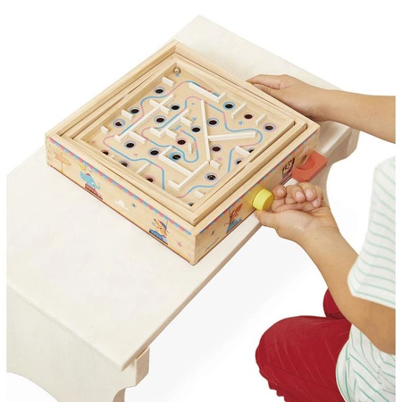 Janod Gra zręcznościowa Labirynt Ball Maze Applepop 5+