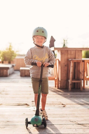 SCOOTANDRIDE Highwaykick 3 LED Hulajnoga składana ze świecącymi kółkami 3+ Forest