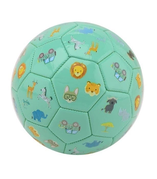 Piłka z imitacji skóry Safari mint Happy Word