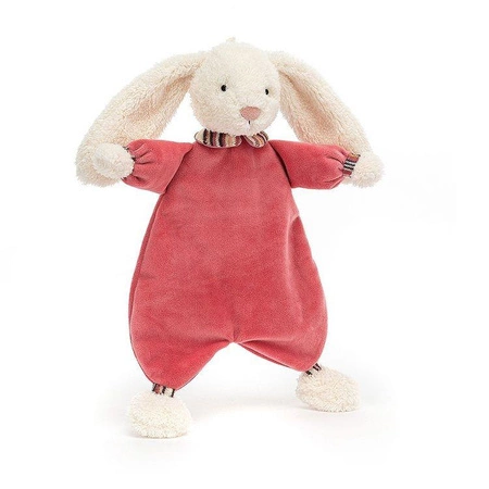 JellyCat Królik biało-różowy szmatka przytulanka 28cmx18cm