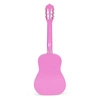 Gitara dla dzieci różowa duża- 34 drewniana 6 strun metalowe i nylonowe ECOTOYS