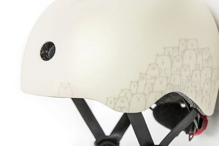 SCOOTANDRIDE Kask z odblaskami XXS-S dla dzieci 1-5 lat Ash Bear