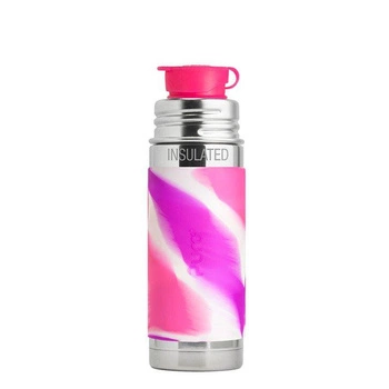 Termobutelka Sport 260 ml, różowa swirl, Pura