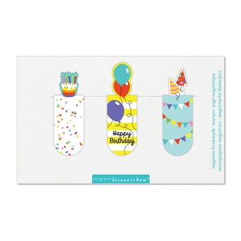 Zakładki magnetyczne - Urodziny