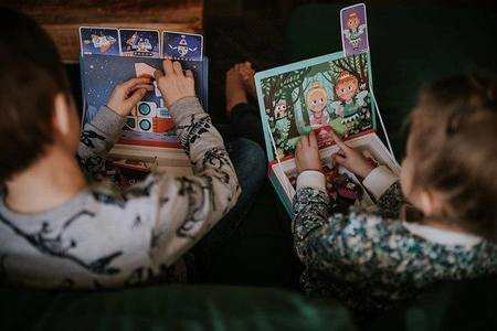 Magnetyczna układanka Kosmos Magnetibook, Janod