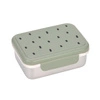Lassig Lunchbox ze stali nierdzewnej Happy Prints oliwkowy
