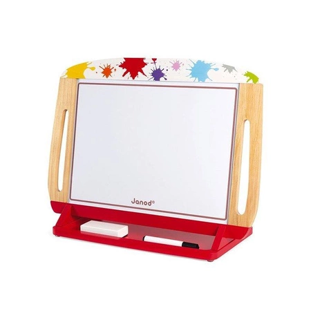Drewniana tablica dwustronna 2 w 1 z akcesoriami Splash, Janod