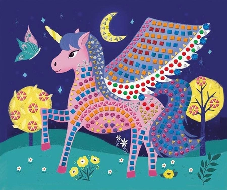 Zestaw kreatywny Mozaika Fantastyczne stworzenia 7+, Janod