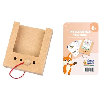 WiemTo Drewniane Pudełko do Kart z Otworami