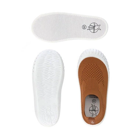 Lassig Ultrawygodne elastyczne trampki dziecięce z antypoślizgową podeszwą Splash & Fun caramel, rozm. 23