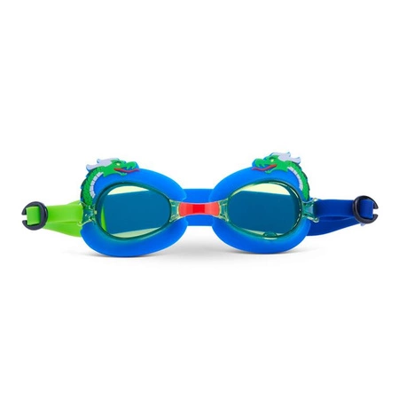Okulary do pływania dla dzieci, Mini smok, zielony, 3+, Aqua2ude