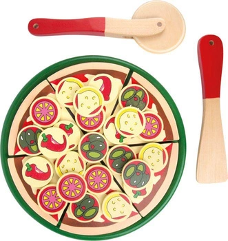 Drewniana pizza do krojenia