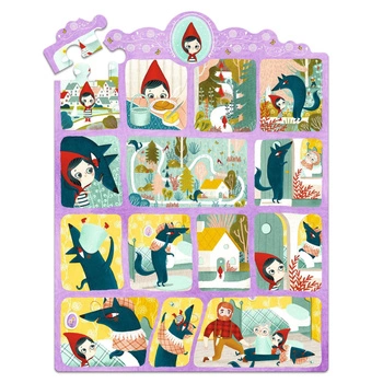Puzzle opowieść - CZERWONY KAPTUREK 35 el. DJ07050