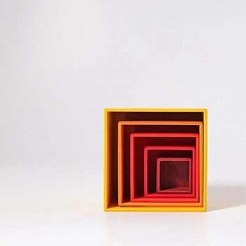 Pudełka, 5 szt., pomarańczowe, 0+, Grimm's