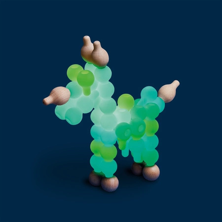 Lekkid, Konstrukcyjne drewniane i świecące klocki - Magiczna lampa