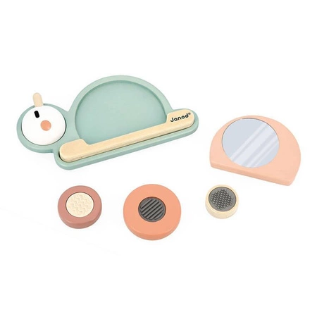 Drewniana układanka sensoryczna Ślimak Sweet Cocoon 12 m +, Janod