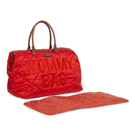 Childhome Torba Mommy Bag Pikowana Czerwona