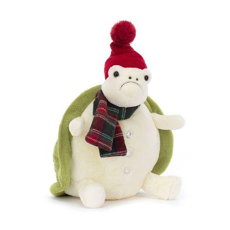 JellyCat - Żółw Timmy w Czapce i Szaliku 28 cm