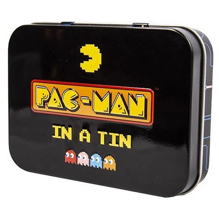 retro konsola Pac-man w ozdobnej puszce