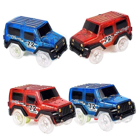 WOOPIE Tor Samochodowy Świecący 2 Autka 5,5 m 458 el.