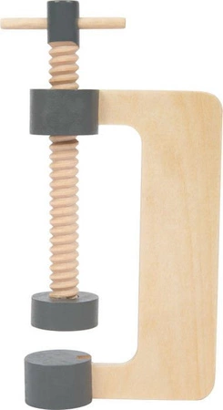 Drewniany zestaw narzędzi w skrzynce z uchwytem Miniwob 11809-Small Foot, majsterkowanie i narzędzia do majsterkowania