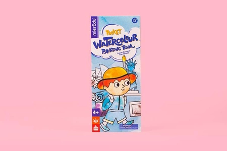 mierEdu Kieszonkowa kolorowanka akwarelowa z pędzelkiem - Podróż dookoła świata ME243