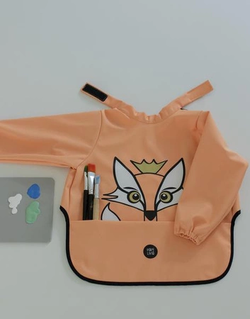 Baby Livia Śliniak z rękawkami Peach Lisek 302-13