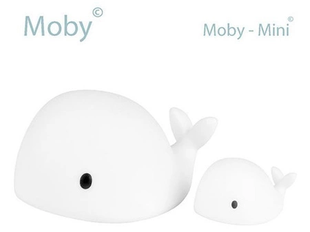 Lampka nocna LED wieloryb Moby Mini Biała FLOW AMSTERDAM