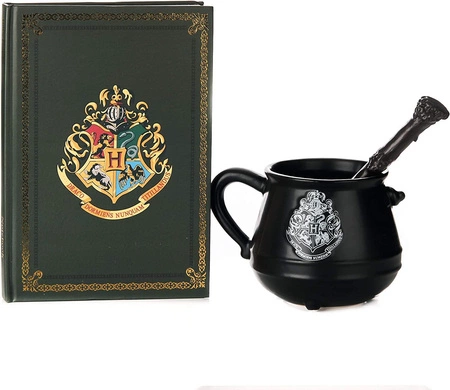 zestaw prezentowy Harry Potter: kubek-kociołek, notatnik i długopis