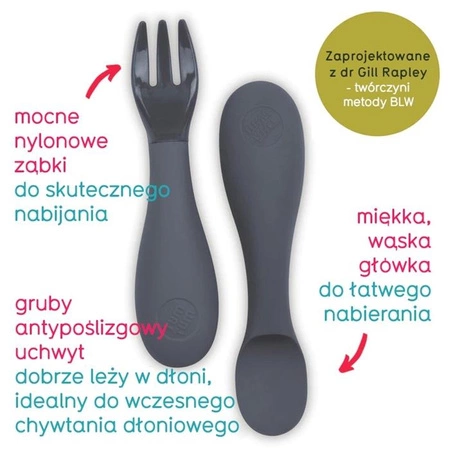 Tum Tum Sztućce dla Niemowląt Grey