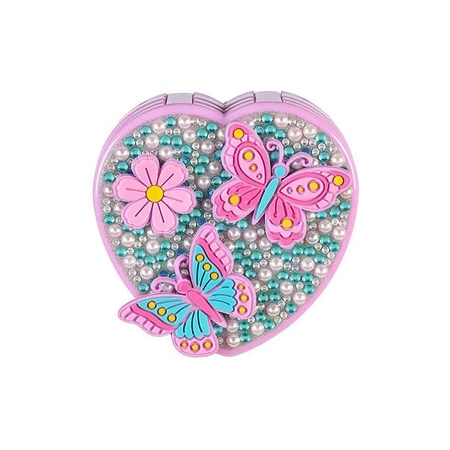 Souza! Kasetka z kosmetykami dla dzieci z lusterkiem zestaw 18 el. Serce