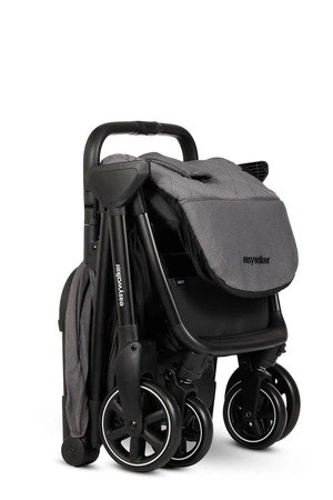 Easywalker Jackey Kompaktowy, samoskładający się wózek spacerowy z torbą transportową Marble Grey