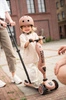 Zestaw SCOOTANDRIDE Highwaykick 1 Push and Go 2w1 Jeździk i hulajnoga z rączką do prowadzenia 1-5 lat Mocha + Kask Rozmiar XXS