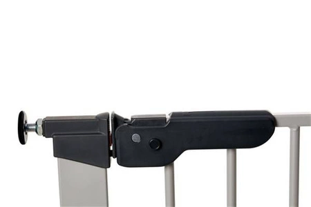 Bramka ochronna Baby Dan PREMIER + 2 rozszerzenia - srebrna