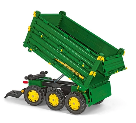 Rolly Toys rollyMulti Trailer - Przyczepa Wywrotka Rolly Multi John Deere 3 osiowa