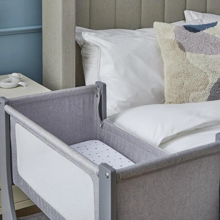 Shnuggle Łóżeczko Dostawne Air Lite Bedside Crib Grey