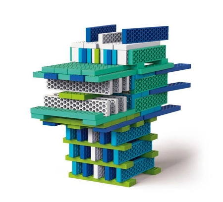 Kreatywne klocki konstrukcyjne kolorowy Big Box Bioblo 340 elementów