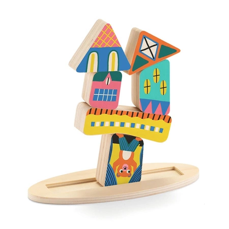Drewniany balansujący DOMEK DJ06438