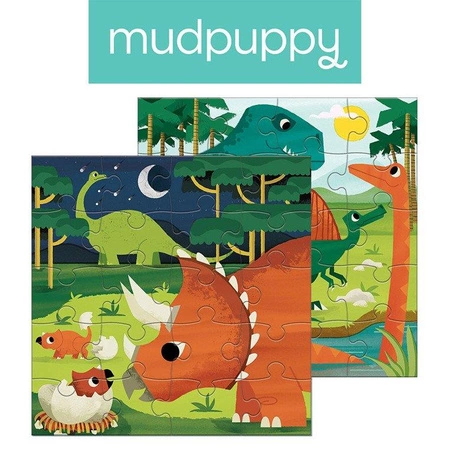 Mudpuppy Puzzle magnetyczne Dinozaury 4+