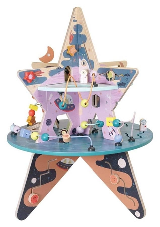 Kostka edukacyjna Badacz gwiazd niebieskich 162590-Manhattan Toy, centrum motoryczne