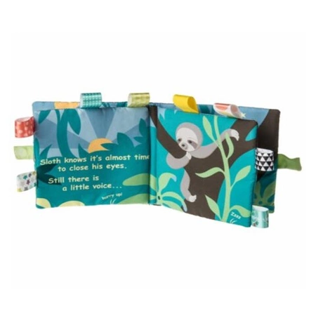 Mary Meyer Miękka Książeczka Sensoryczna z Metkami Leniwiec