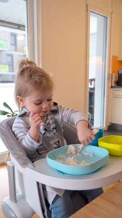 Beaba Silikonowy talerzyk z przyssawką blue