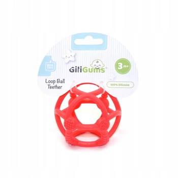 PIŁKA GRYZAK CZERWONA GILIGUMS 64224