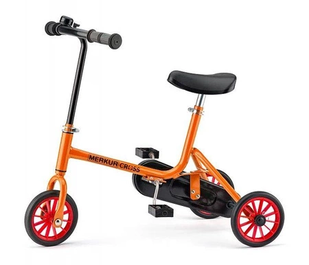 Rowerek trzykołowy metalowy z łańcuchem - Trike Paja pomarańczowy
