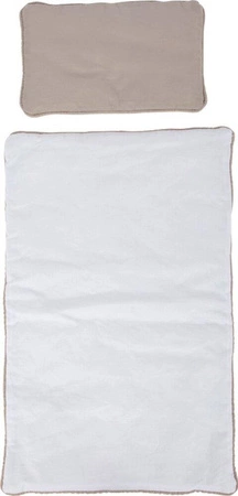 Białe drewniane łóżeczko dla lalek Little Button Small Foot 12495