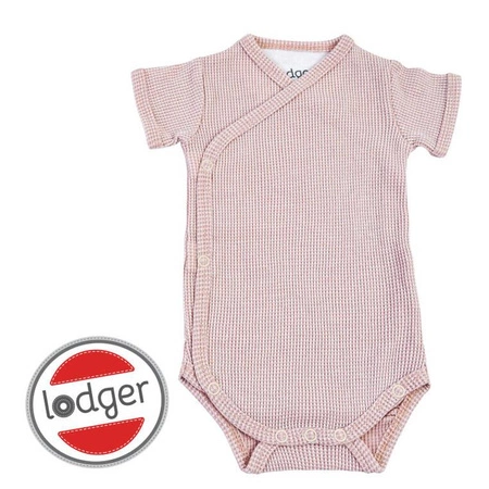 Lodger Body kopertowe niemowlęce krótki rękaw bawełniane jasny róż Ciumbelle Tan r. 56