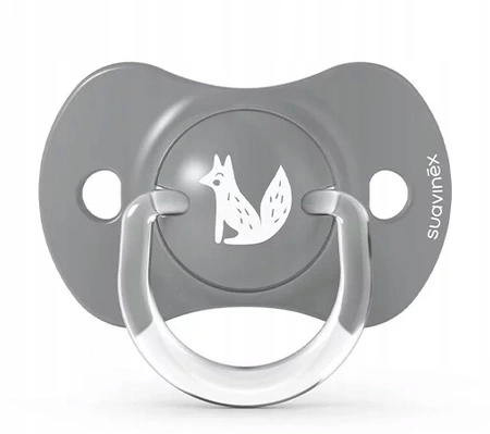 Smoczek fizjologiczny szary fox 6-18 Suavinex